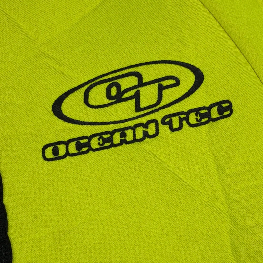 Ocean Tec Wetsuit Mens Medium (M) Neon Yellow Black 3/3 Spring Suit Vintage USA